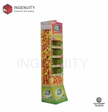 floor standing cardboard display rack for chutty